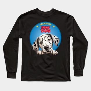 I Love my dog Dalmatian Long Sleeve T-Shirt